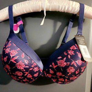 Maidenform NWT Floral Design Bra, Convertible Straps, Size 40C